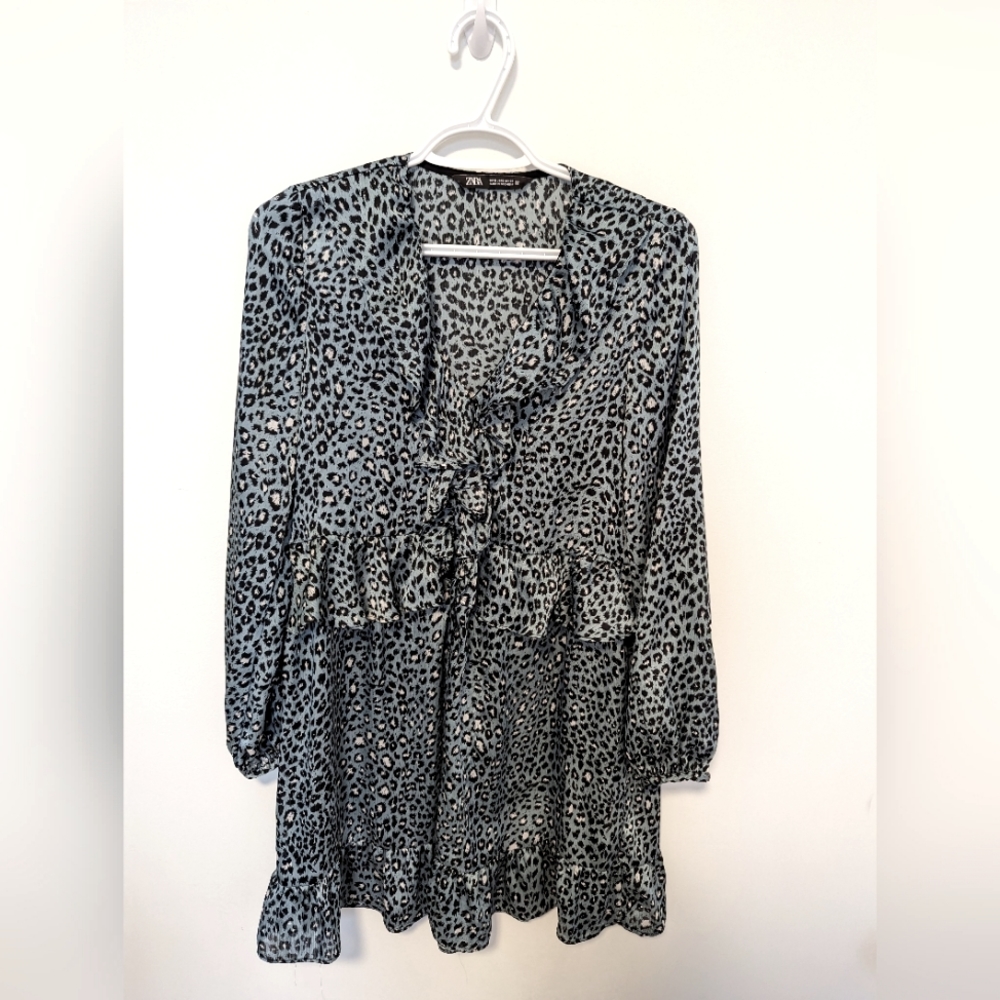 Zara animal print dress